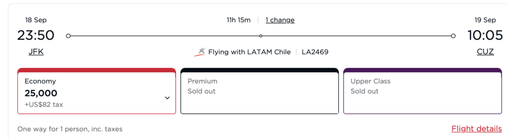 New York- Lima- Cusco via Virgin Atlantic